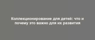 Коллекционирование для детей: что и почему это важно для их развития